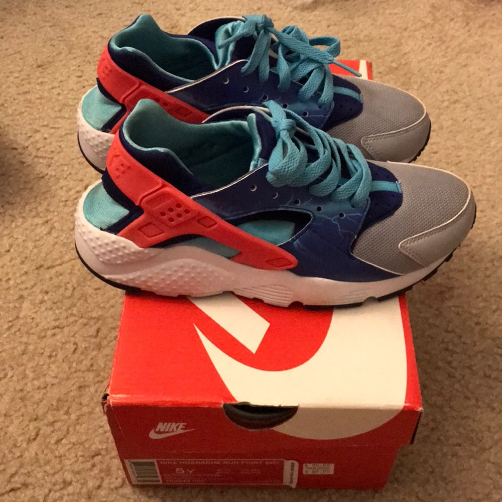 Nike huarache run print (grade school) sneakers